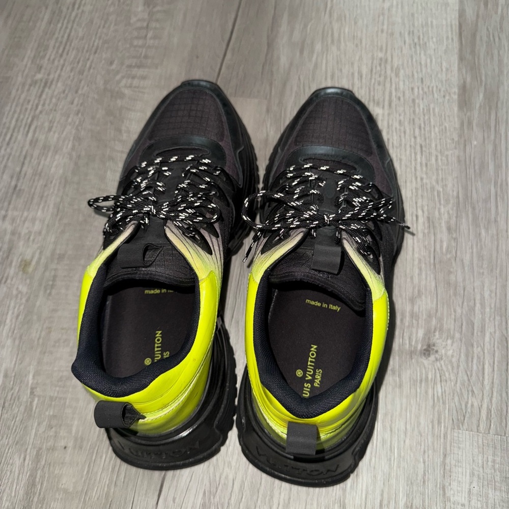 Louis Vuitton Black and Yellow Sneakers Modern Design